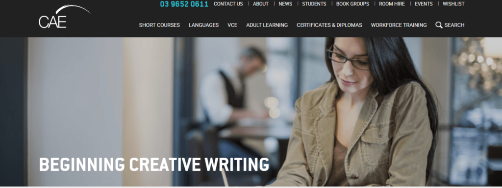 Beginning Creative Writing at CAE