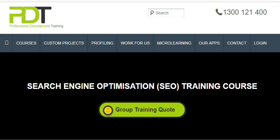 SEO Training Course at Professional Development Training