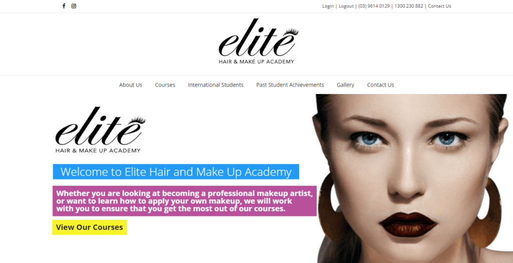 Makeup at Elite Hair and Make-up Academy