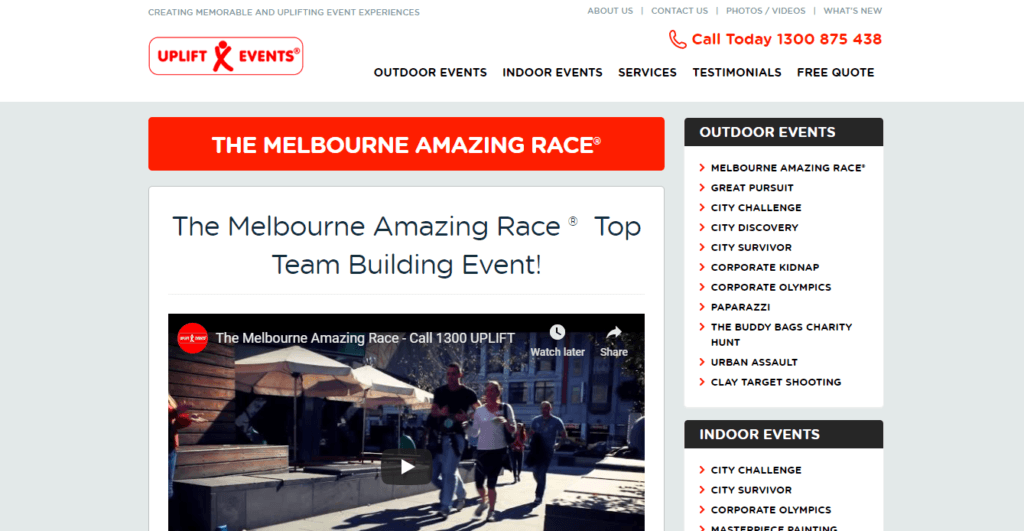 The Melbourne Amazing Race – Uplift Events